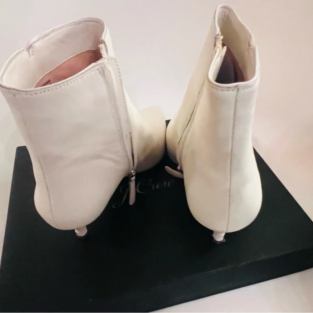 J. Crew Ivory Ankle Boots - Picture 7 of 12